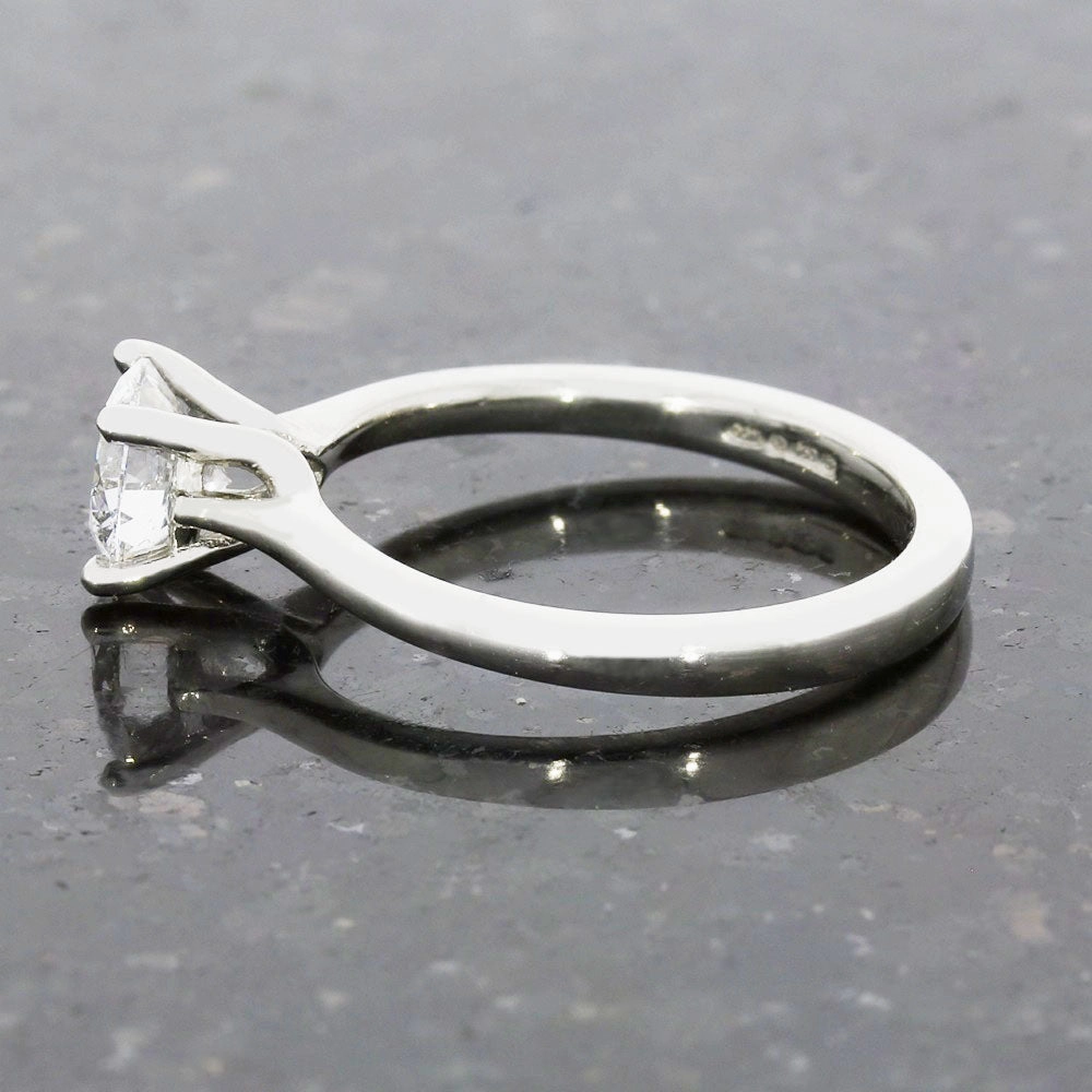 Platinum 1.00cts Lab Grown Diamond Solitaire Ring