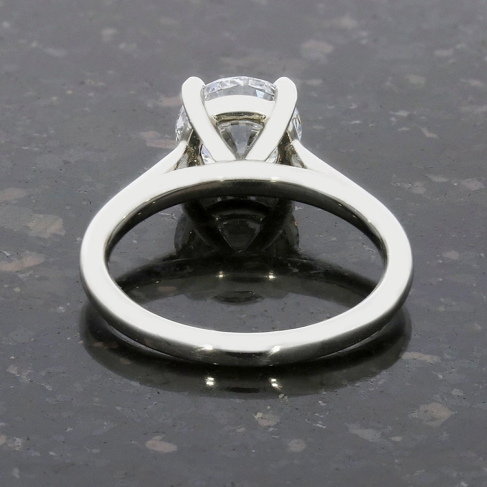 Platinum 1.71cts Lab Grown Diamond Solitaire Ring