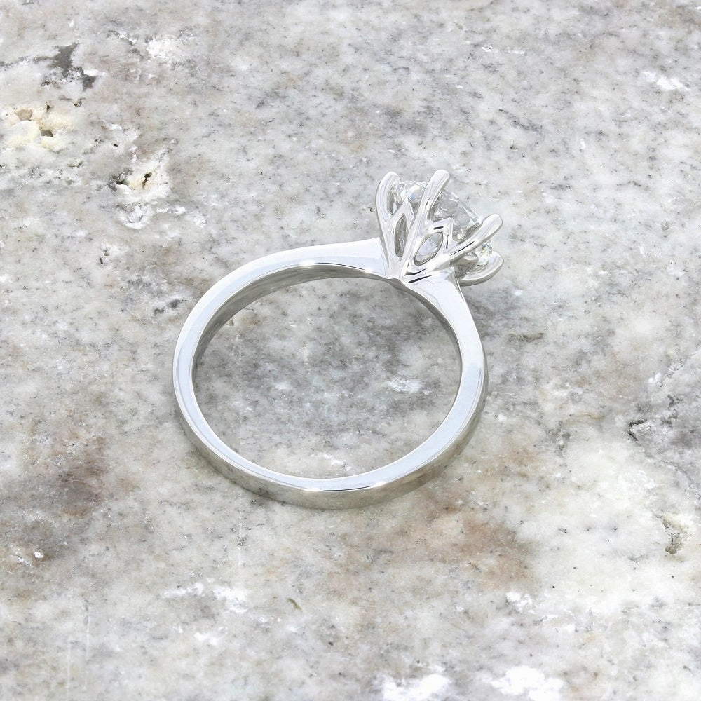 Platinum 1.80ct Brilliant Cut Lab Grown Diamond Solitaire Ring D VS2