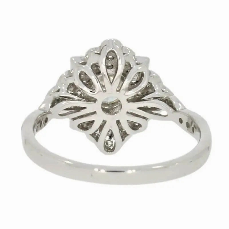 Platinum Art Deco Style Diamond Dress Ring 0.55ct