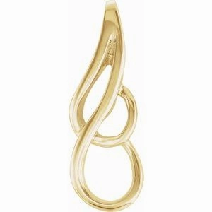 Platinum Freeform Pendant