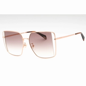 Police Women's Sunglasses - Copper Gold Metal Butterfly Full Rim Frame | SPLL38 08FC