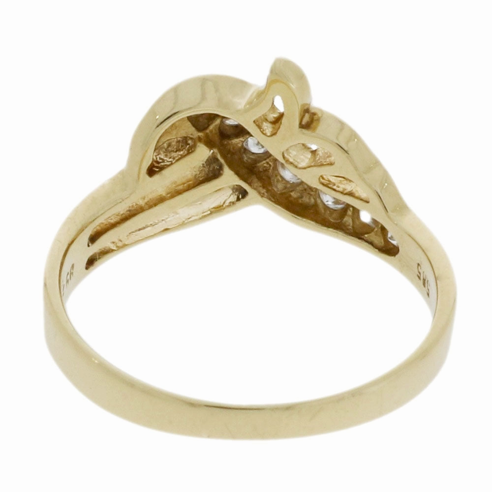 Pre Owned 14ct Yellow Gold Cubic Zirconia Dress Ring