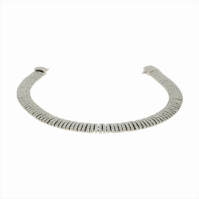 Pre Owned 18ct White Gold 3.97cts Brilliant Cut Diamond Bracelet