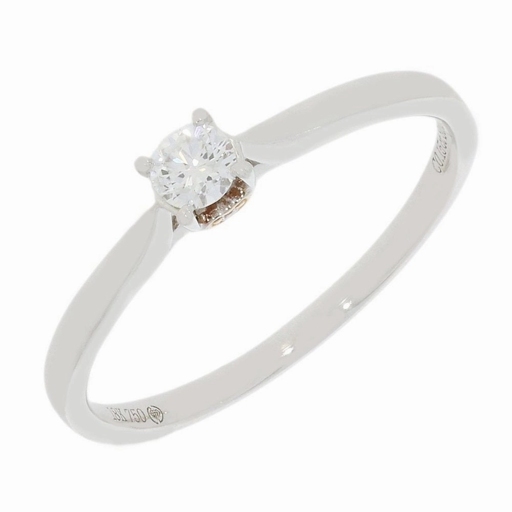Pre Owned 18ct White Gold Diamond Solitaire Ring