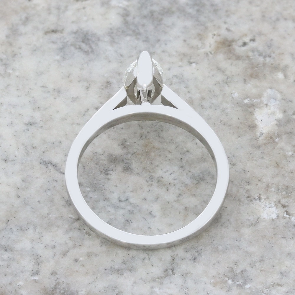 Pre Owned 18ct White Gold Marquise Cut 0.70cts Diamond Ring