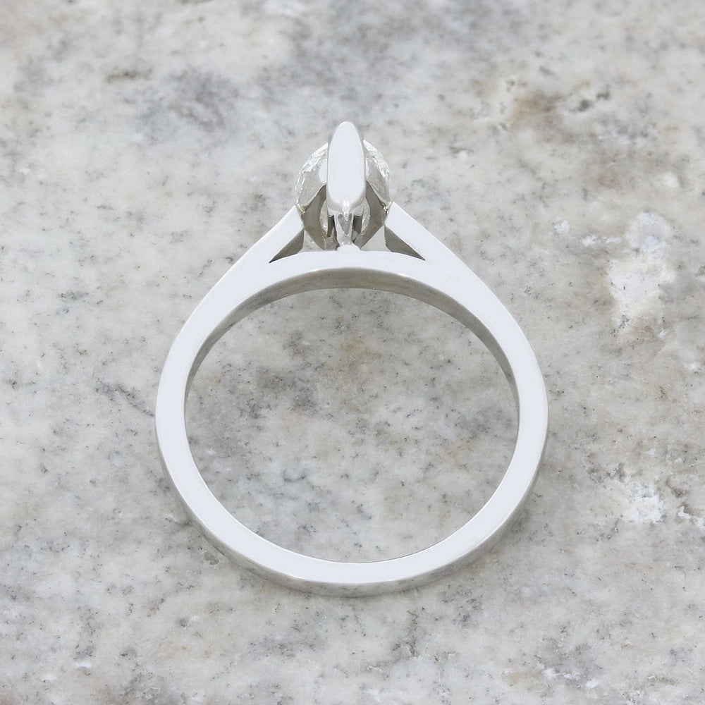 Pre Owned 18ct White Gold Marquise Cut 0.70cts Diamond Ring