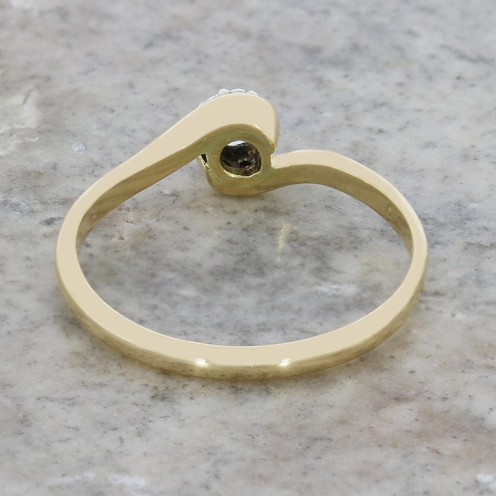 Pre Owned 18ct Yellow Gold 0.15cts Diamond Solitaire Ring