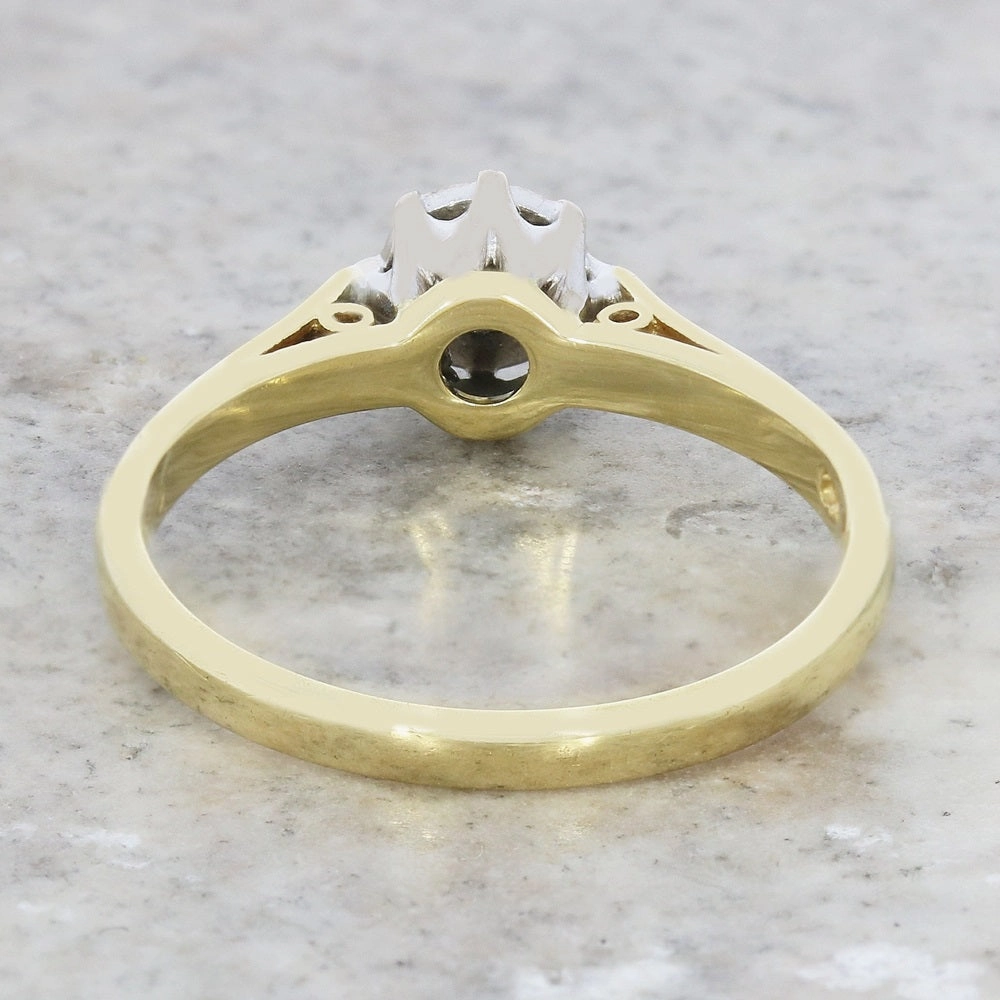 Pre Owned 18ct Yellow Gold 0.15cts Diamond Solitaire Ring