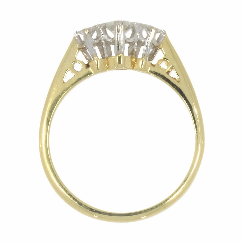 Pre Owned 18ct Yellow Gold 3 Stone Trilogy 0.25cts Diamond Ring