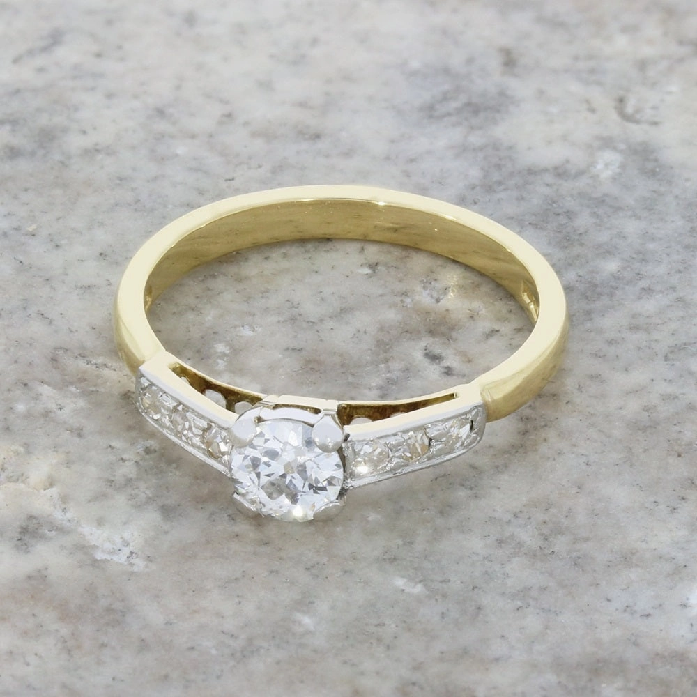 Pre Owned 18ct Yellow Gold Diamond Solitaire Ring