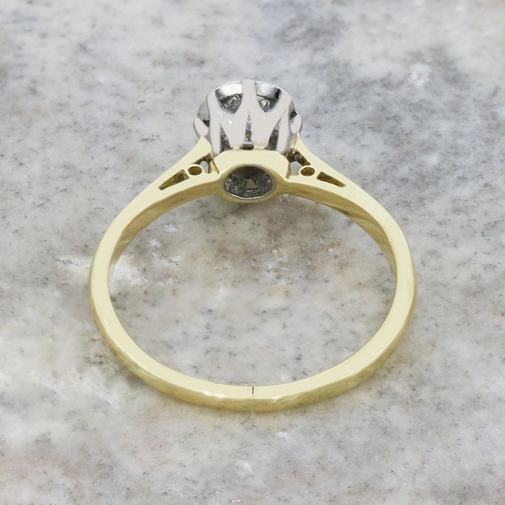 Pre Owned 18ct Yellow Gold Diamond Solitaire Ring