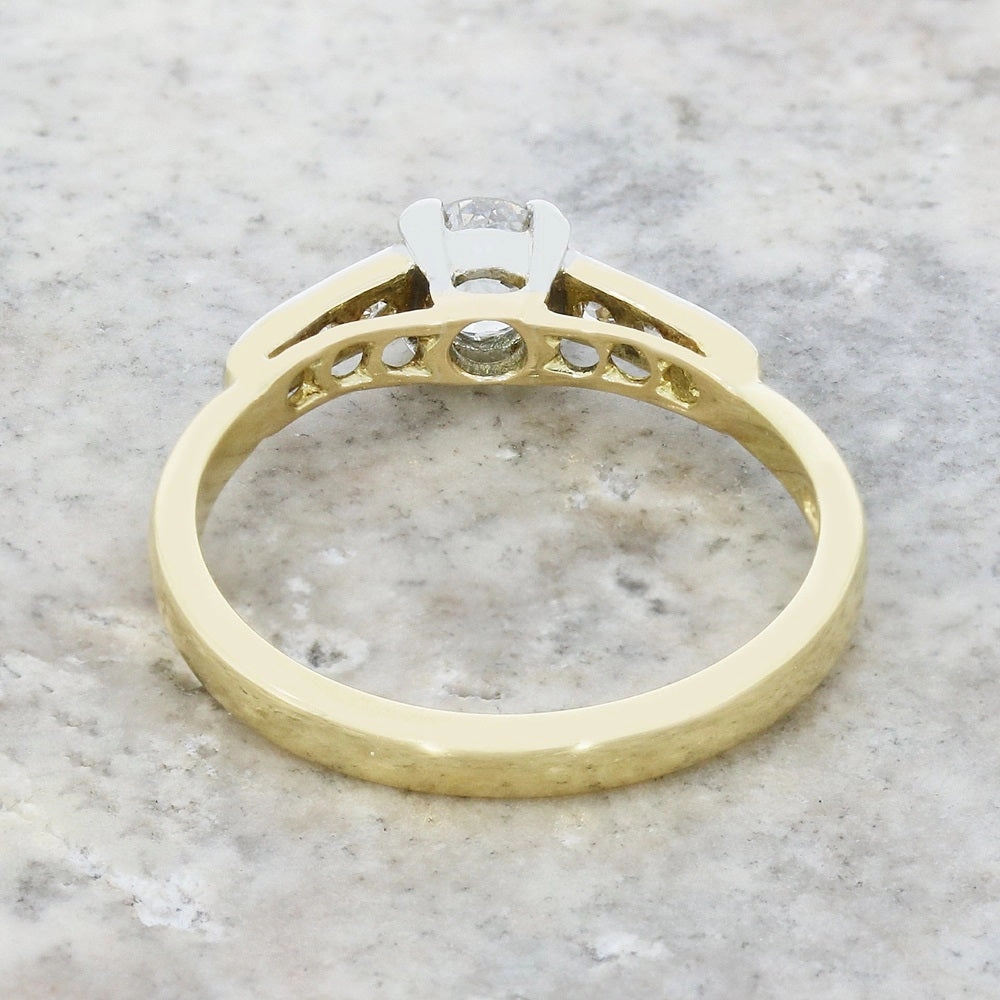 Pre Owned 18ct Yellow Gold Diamond Solitaire Ring