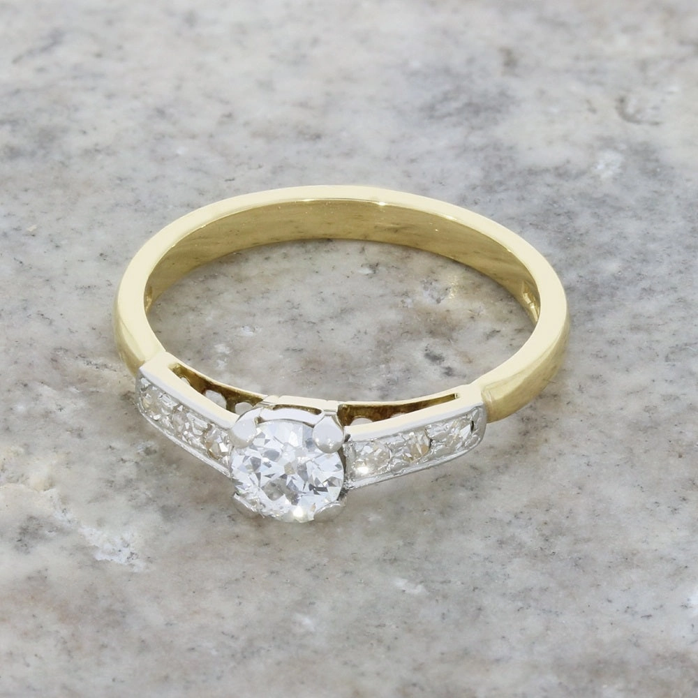 Pre Owned 18ct Yellow Gold Diamond Solitaire Ring