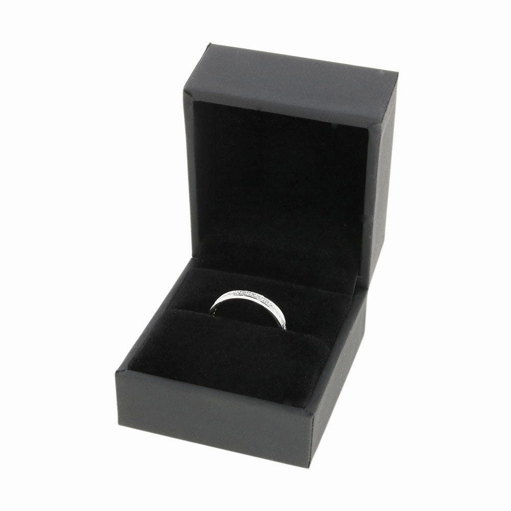 Pre Owned 9ct White Gold 0.15ct Diamond Half Eternity Ring