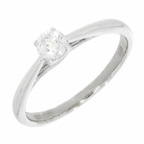 Pre Owned 9ct White Gold 0.25ct Diamond Solitaire Ring