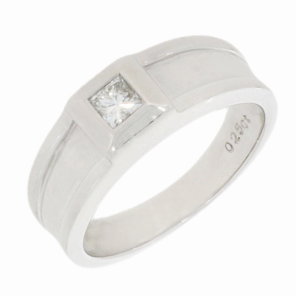 Pre Owned 9ct White Gold 0.25cts Diamond Solitaire Ring