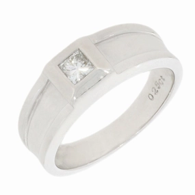 Pre Owned 9ct White Gold 0.25cts Diamond Solitaire Ring