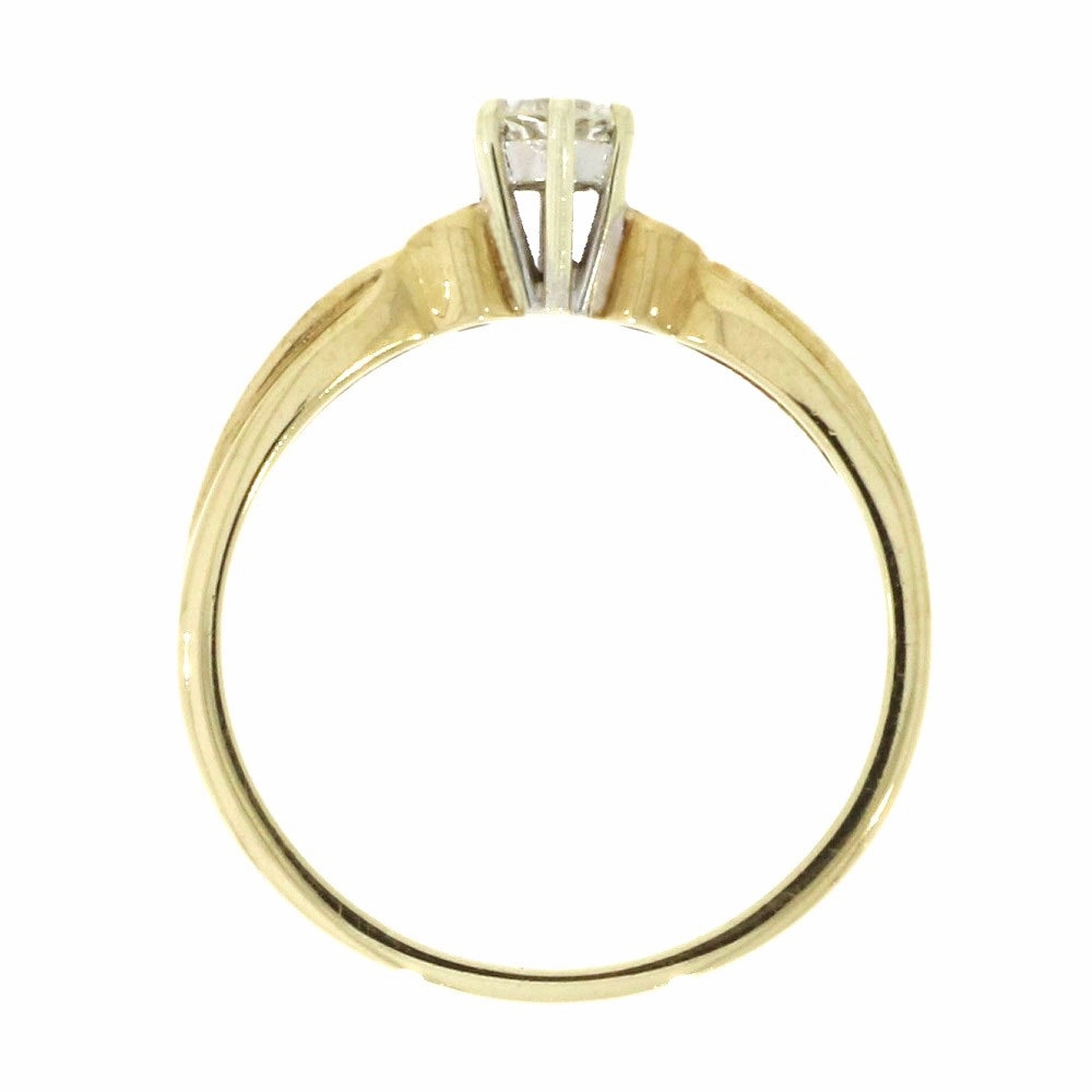 Pre Owned 9ct Yellow Gold 0.22ct Diamond Solitaire Ring