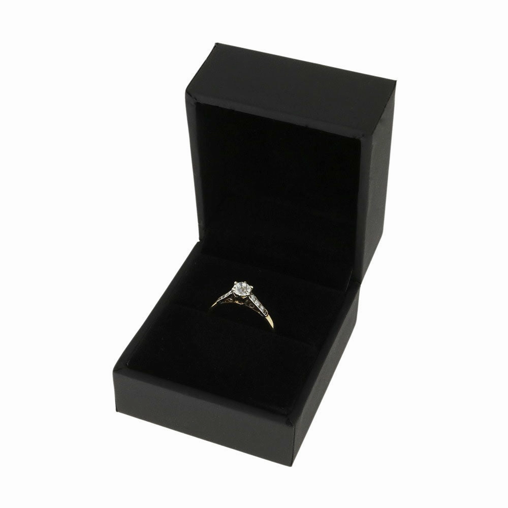Pre Owned 9ct Yellow Gold 0.40ct Diamond Solitaire Ring