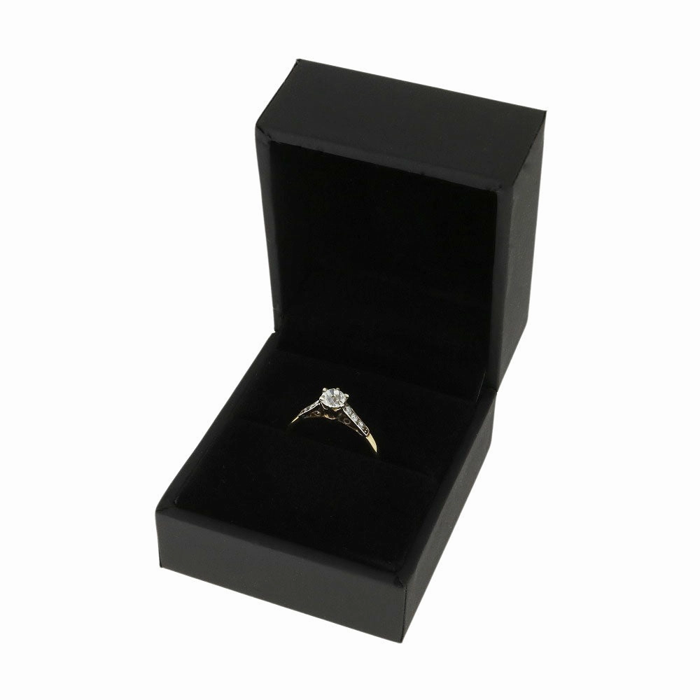 Pre Owned 9ct Yellow Gold 0.40ct Diamond Solitaire Ring