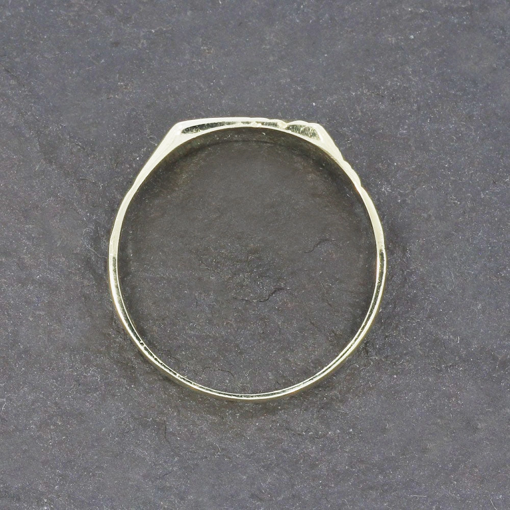 Pre Owned 9ct Yellow Gold Mens Signet Ring