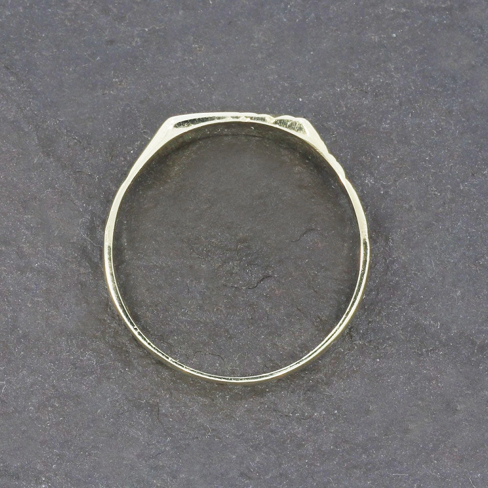 Pre Owned 9ct Yellow Gold Mens Signet Ring