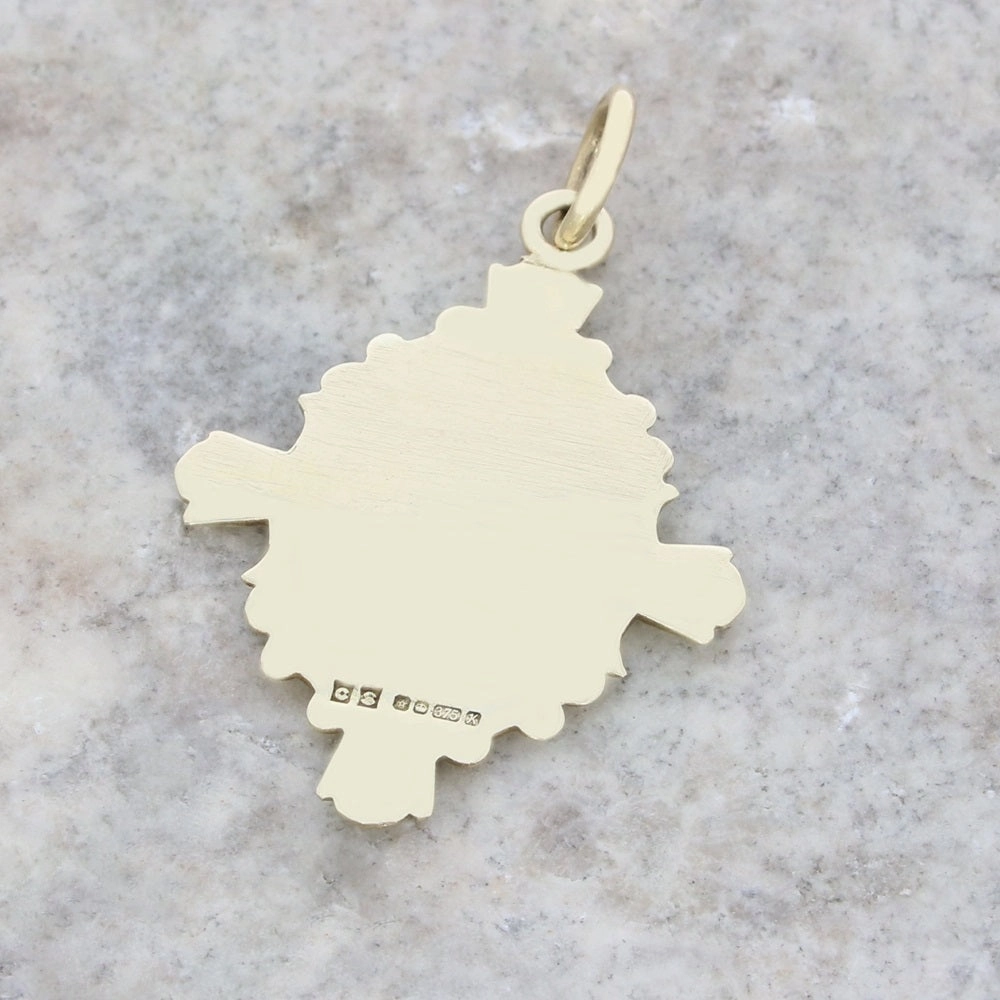 Pre Owned 9ct Yellow Gold St Christophers Cross Pendant