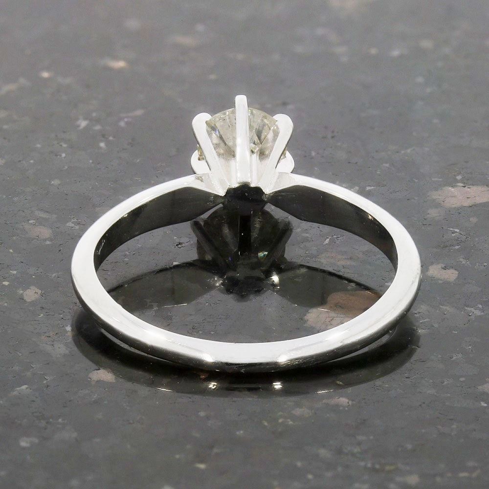 Pre Owned Ladies 14ct White Gold 0.50cts Diamond Solitaire Ring