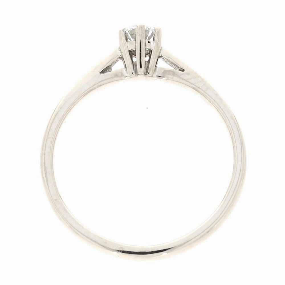 Pre Owned Ladies 18ct White Gold 0.25cts Diamond Solitaire Ring