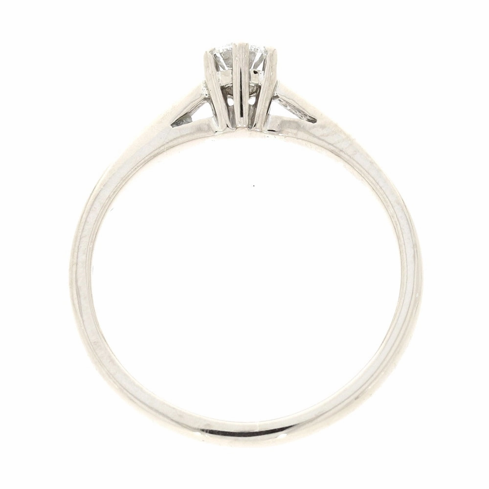 Pre Owned Ladies 18ct White Gold 0.25cts Diamond Solitaire Ring