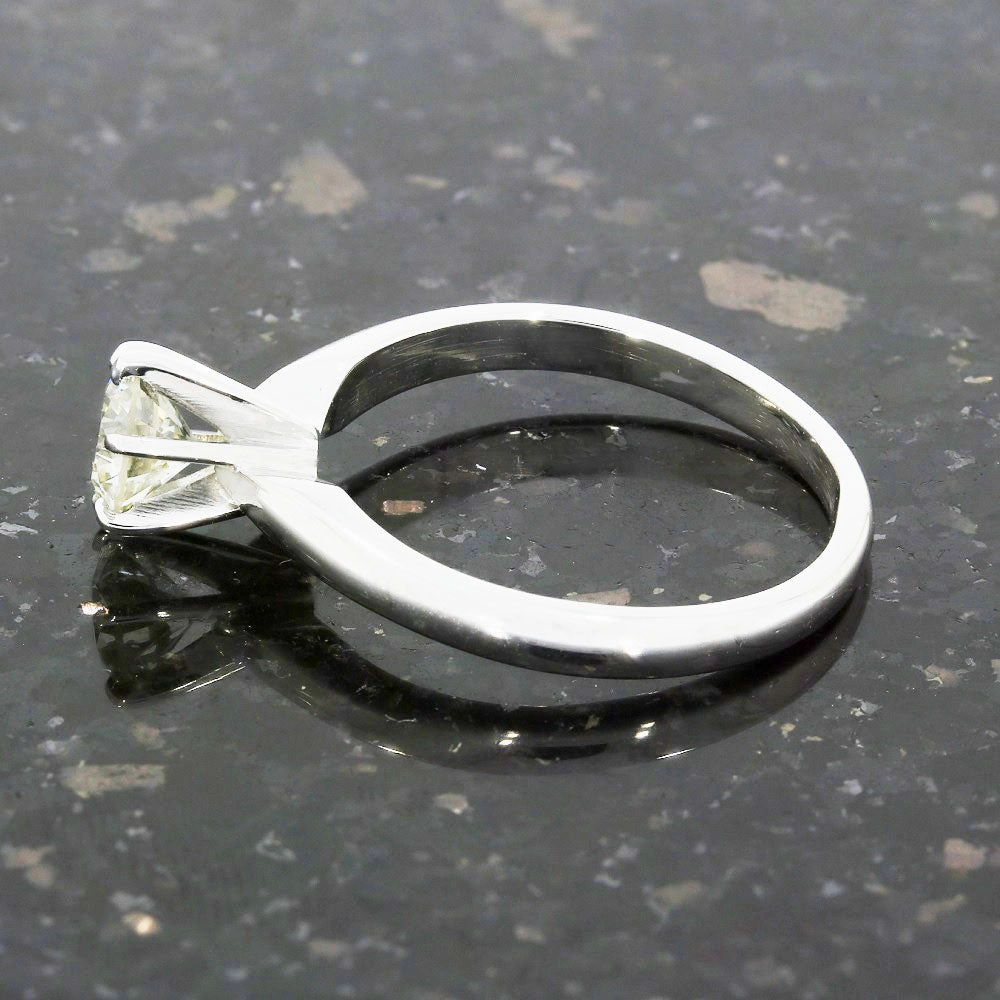 Pre Owned Ladies 18ct White Gold 0.52cts Diamond Solitaire Ring