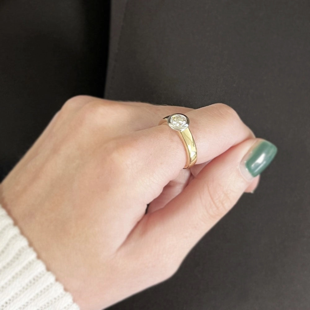 Pre Owned Ladies 18ct Yellow Gold Boodles 0.65ct Diamond Solitaire Ring