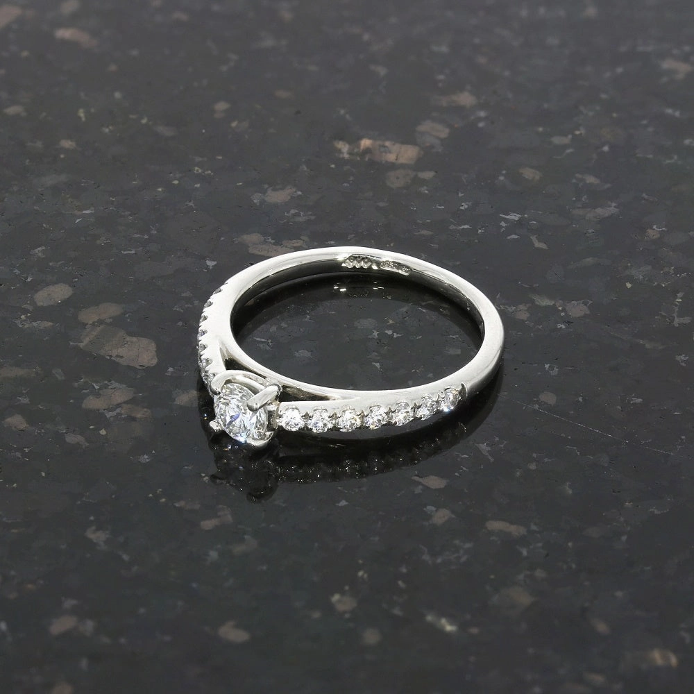 Pre Owned Platinum 0.20ct Solitaire Diamond Ring