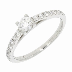 Pre Owned Platinum 0.20ct Solitaire Diamond Ring