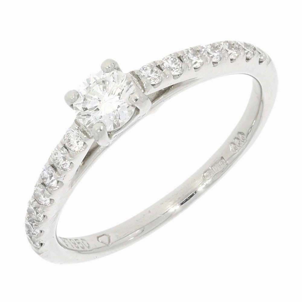 Pre Owned Platinum 0.20ct Solitaire Diamond Ring