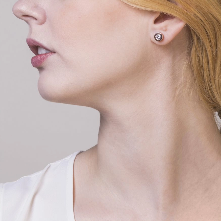 Radley Fountain Road Rose Gold Plated Ladies Stud Earrings RYJ1000