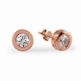 Radley Fountain Road Rose Gold Plated Ladies Stud Earrings RYJ1000