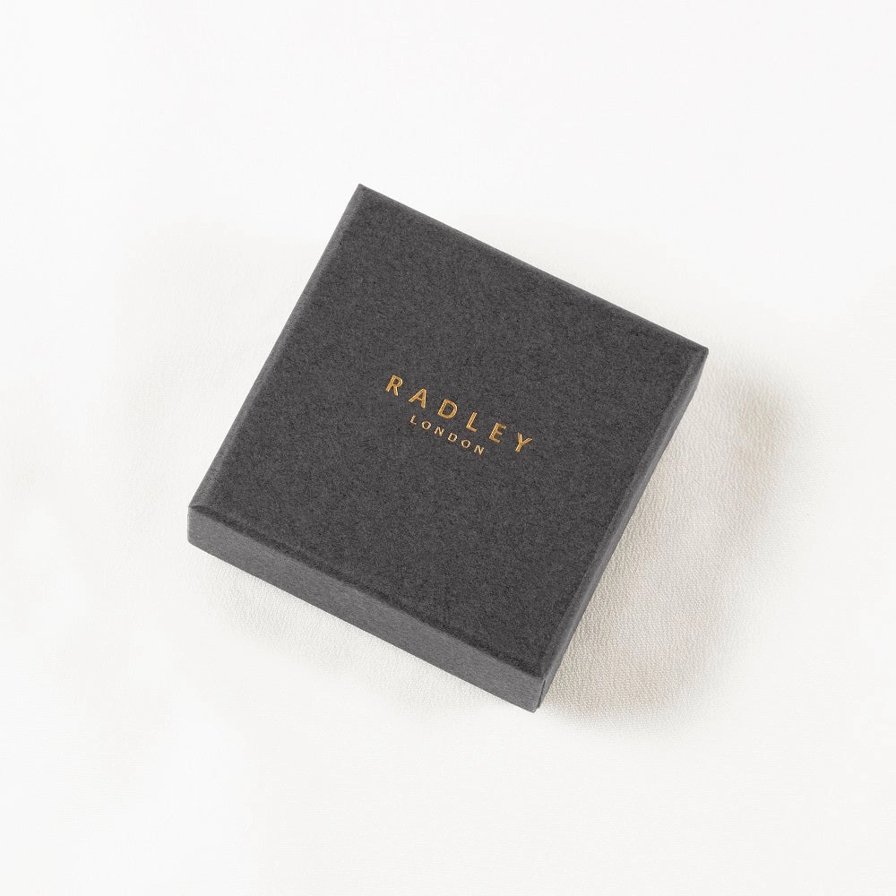 Radley Sterling Silver 18ct Rose Gold Plated Heart Stud Earrings RYJ1126