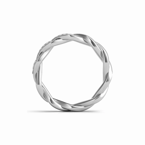 S Kashi & Sons Braided Wedding Band EN7213-BWG