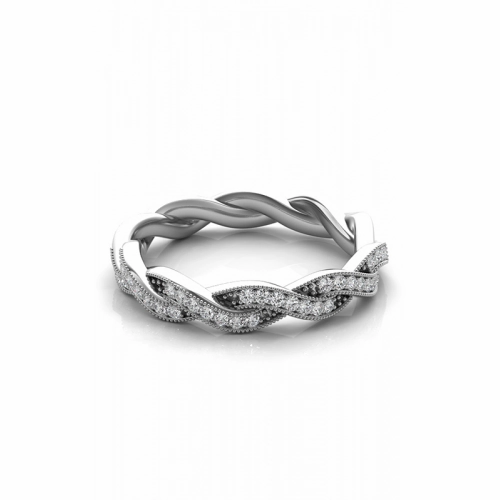 S Kashi & Sons Braided Wedding Band EN7213-BWG