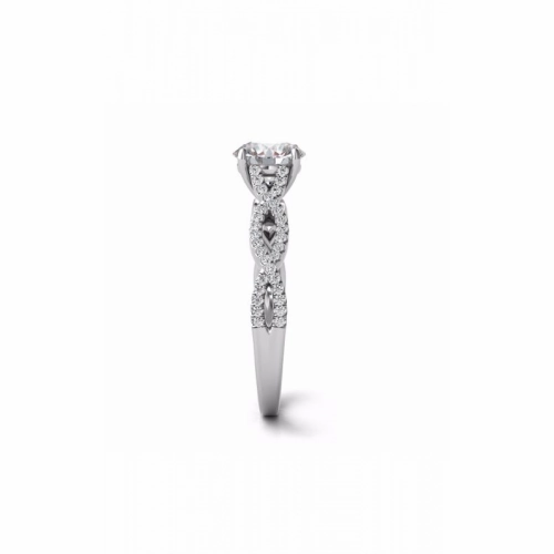 S Kashi & Sons Criss Cross Engagement Ring EN7325-1WG