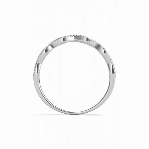 S Kashi & Sons Criss Cross Wedding Band EN7325-BWG