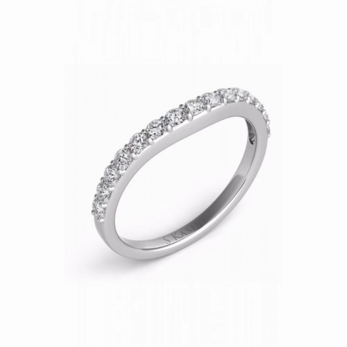 S Kashi & Sons Curved Wedding Band EN6999-BWG