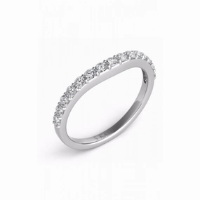 S Kashi & Sons Curved Wedding Band EN6999-BWG