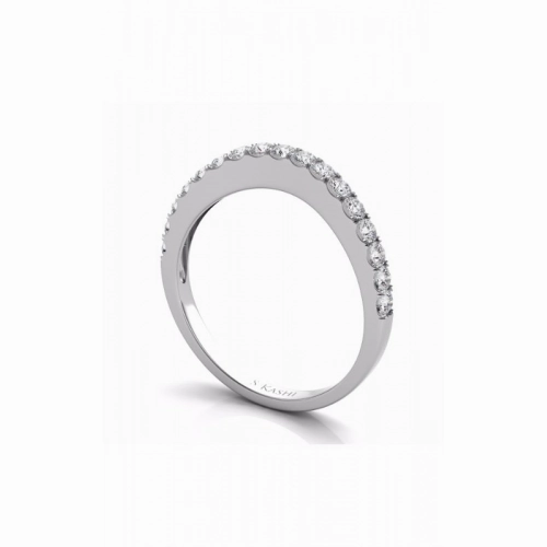 S Kashi & Sons Curved Wedding Band EN7154-BWG