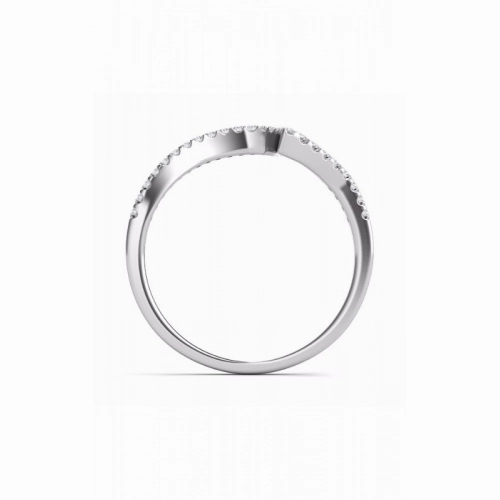 S Kashi & Sons Curved Wedding Band EN7274-BWG