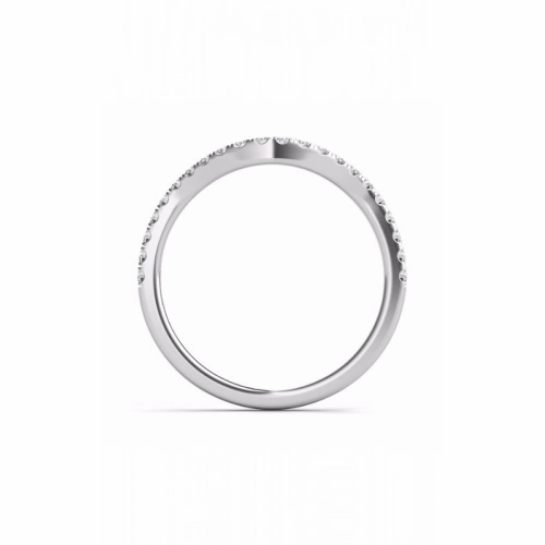 S Kashi & Sons Curved Wedding Band EN7303-BWG