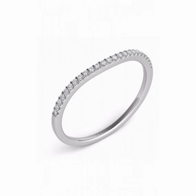 S Kashi & Sons Curved Wedding Band EN7331-BWG