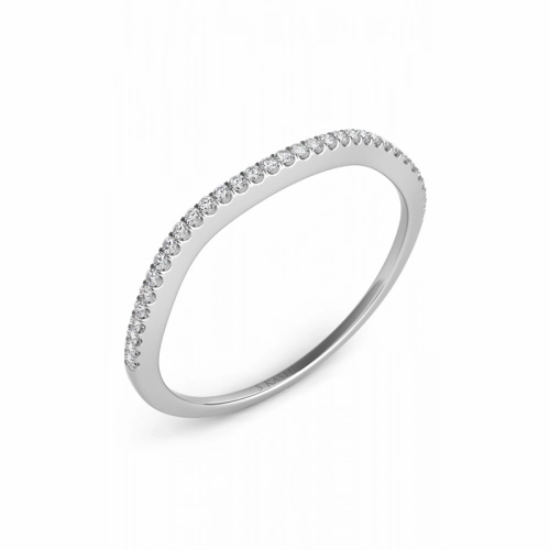S Kashi & Sons Curved Wedding Band EN7333-BWG
